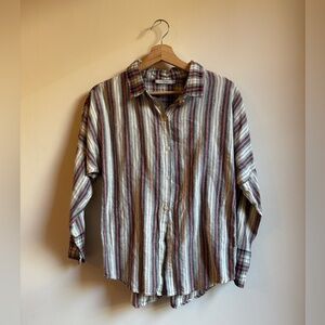 Mes Demoiselles Paris Striped Button Down Shirt – Size 36